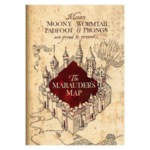 ΤΕΤΡΑΔΙΟ "HARRY POTTER -ΤΗΕ MARAUDERS MAP" ΡΙΓΕ 17x25 40 ΦΥΛΛΑ