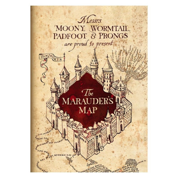 ΤΕΤΡΑΔΙΟ "HARRY POTTER -ΤΗΕ MARAUDERS MAP" ΡΙΓΕ A4 40 ΦΥΛΛΑ