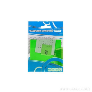 ΑΥΤΟΚΟΛΛΗΤΑ ΧΑΡΤΑΚΙΑ 75x75mm ΔΙΑΦΑΝΑ ΠΡΑΣΙΝΟ 50ΤΕΜ