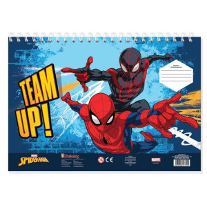 ΜΠΛΟΚ ΖΩΓΡΑΦΙΚΗΣ "SPIDERMAN" 23x33cm 40 ΦΥΛΛΑ ΑΥΤΟΚΟΛΛΗΤΑ-ΣΤΕΝΣΙΛ- 2ΣΕΛ ΧΡΩΜ/ΣΜΟΥ ΣΕ 2 ΣΧΕΔΙΑ