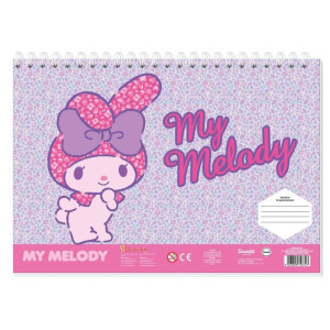 ΜΠΛΟΚ ΖΩΓΡΑΦΙΚΗΣ "MY MELODY" 23x33cm 40 ΦΥΛΛΑ ΑΥΤΟΚΟΛΛΗΤΑ-ΣΤΕΝΣΙΛ- 2ΣΕΛ ΧΡΩΜ/ΣΜΟΥ ΣΕ 2 ΣΧΕΔΙΑ