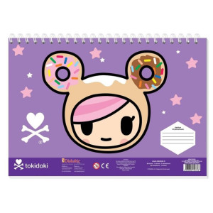 ΜΠΛΟΚ ΖΩΓΡΑΦΙΚΗΣ "TOKIDOKI" 23x33cm 40 ΦΥΛΛΑ ΑΥΤΟΚΟΛΛΗΤΑ-ΣΤΕΝΣΙΛ- 2ΣΕΛ ΧΡΩΜ/ΣΜΟΥ ΣΕ 2 ΣΧΕΔΙΑ