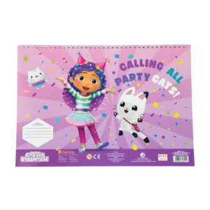 ΜΠΛΟΚ ΖΩΓΡΑΦΙΚΗΣ "GABBY΄S DOLLHOUSE" 23x33cm 40 ΦΥΛΛΑ ΑΥΤΟΚΟΛΛΗΤΑ-ΣΤΕΝΣΙΛ- 2ΣΕΛ ΧΡΩΜ/ΣΜΟΥ ΣΕ 2 ΣΧΕΔΙΑ