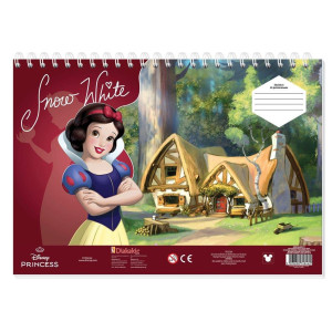 ΜΠΛΟΚ ΖΩΓΡΑΦΙΚΗΣ "PRINCESS" 23x33cm 40 ΦΥΛΛΑ ΑΥΤΟΚΟΛΛΗΤΑ-ΣΤΕΝΣΙΛ- 2ΣΕΛ ΧΡΩΜ/ΣΜΟΥ ΣΕ 2 ΣΧΕΔΙΑ