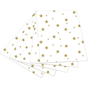 ΧΑΡΤΟΝΙ ΜΕ ΣΧΕΔΙΑ GOLD STARS 50X70 300G/M