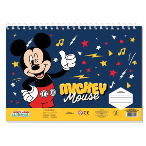 ΜΠΛΟΚ ΖΩΓΡΑΦΙΚΗΣ "MICKEY" 23x33cm 40 ΦΥΛΛΑ ΑΥΤΟΚΟΛΛΗΤΑ-ΣΤΕΝΣΙΛ- 2ΣΕΛ ΧΡΩΜ/ΣΜΟΥ ΣΕ 2 ΣΧΕΔΙΑ