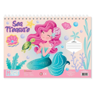 ΜΠΛΟΚ ΖΩΓΡΑΦΙΚΗΣ "SEA TREASURE/SO CUTE" ΜΕ ΑΥΤΟΚΟΛΛΗΤΑ+ΣΤΕΝΣΙΛ 40 ΦΥΛΛΑ ΣΕ 2 ΣΧΕΔΙΑ ΜΠΛΟΚ ΖΩΓΡΑΦΙΚΗΣ "SEA TREASURE/SO CUTE" ΜΕ ΑΥΤΟΚΟΛΛΗΤΑ+ΣΤΕΝΣΙΛ 40 ΦΥΛΛΑ ΣΕ 2 ΣΧΕΔΙΑ