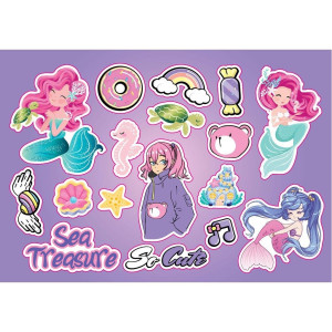 ΜΠΛΟΚ ΖΩΓΡΑΦΙΚΗΣ "SEA TREASURE/SO CUTE" ΜΕ ΑΥΤΟΚΟΛΛΗΤΑ+ΣΤΕΝΣΙΛ 40 ΦΥΛΛΑ ΣΕ 2 ΣΧΕΔΙΑ ΜΠΛΟΚ ΖΩΓΡΑΦΙΚΗΣ "SEA TREASURE/SO CUTE" ΜΕ ΑΥΤΟΚΟΛΛΗΤΑ+ΣΤΕΝΣΙΛ 40 ΦΥΛΛΑ ΣΕ 2 ΣΧΕΔΙΑ