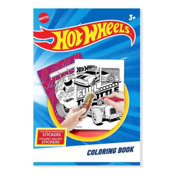 ΜΠΛΟΚ ΖΩΓΡΑΦΙΚΗΣ Α4 ΜΕ ΑΥΤΟΚΟΛΛΗΤΑ "HOT WHEELS"