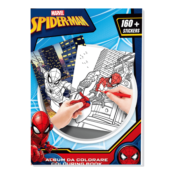 ΜΠΛΟΚ ΖΩΓΡΑΦΙΚΗΣ Α4 ΜΕ ΑΥΤΟΚΟΛΛΗΤΑ "SPIDERMAN"