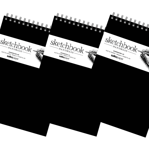 ΜΠΛΟΚ ΣΠΙΡΑΛ SKETCHBOOK HANDMADE A5 80 φυλλα 14,8 Χ 21,0