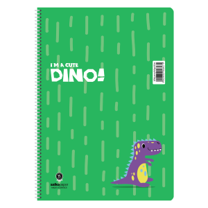 ΤΕΤΡΑΔΙΟ ΣΠΙΡΑΛ "DINO" 17x25/180ΣΕΛ-3 ΘΕΜΑΤΑ