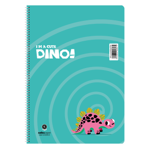ΤΕΤΡΑΔΙΟ ΣΠΙΡΑΛ "DINO" 17x25/240ΣΕΛ-4 ΘΕΜΑΤΑ