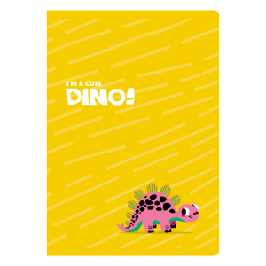 ΤΕΤΡΑΔΙΟ "DINO" ΡΙΓΕ 17x25 40 ΦΥΛΛΑ