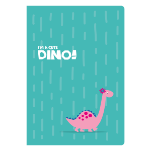 ΤΕΤΡΑΔΙΟ "DINO" ΡΙΓΕ 17x25 40 ΦΥΛΛΑ