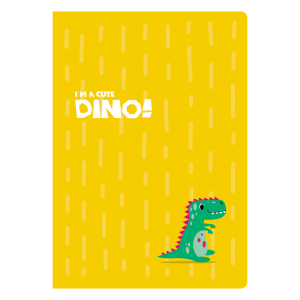 ΤΕΤΡΑΔΙΟ "DINO" ΡΙΓΕ 17x25 40 ΦΥΛΛΑ
