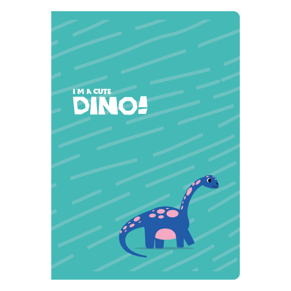 ΤΕΤΡΑΔΙΟ "DINO" ΡΙΓΕ 17x25 40 ΦΥΛΛΑ