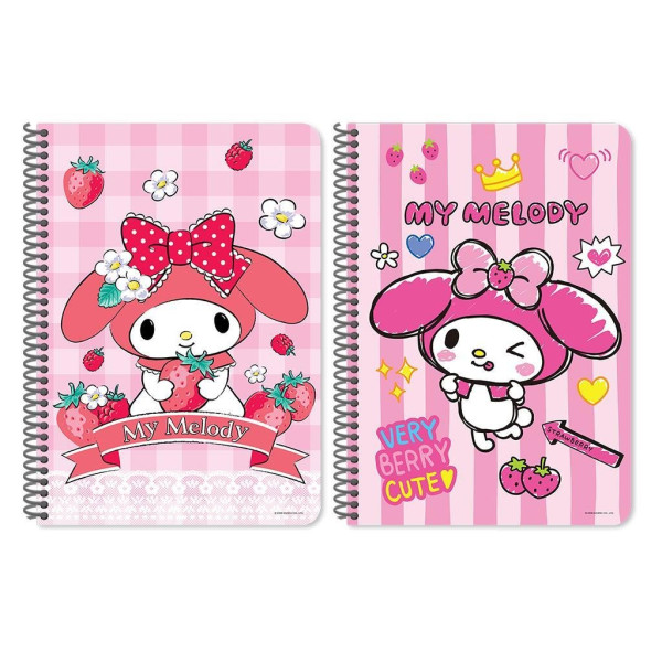 ΤΕΤΡΑΔΙO ΣΠΙΡΑΛ "MY MELODY" 17x25/60 ΦΥΛΛΑ 2 ΘΕΜΑΤΩΝ ΣΕ 2 ΣΧΕΔΙΑ