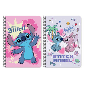 ΤΕΤΡΑΔΙO ΣΠΙΡΑΛ "LILO & STITCH" 17x25/60 ΦΥΛΛΑ 2 ΘΕΜΑΤΩΝ ΣΕ 2 ΣΧΕΔΙΑ