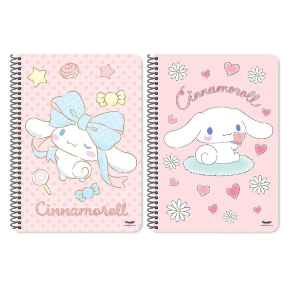 ΤΕΤΡΑΔΙO ΣΠΙΡΑΛ "CINNAMOROLL" 17x25/60 ΦΥΛΛΑ 2 ΘΕΜΑΤΩΝ ΣΕ 2 ΣΧΕΔΙΑ