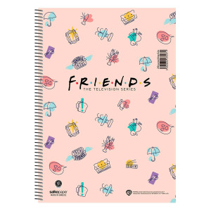 ΤΕΤΡΑΔΙΟ ΣΠΙΡΑΛ "FRIENDS CENTRAL PERK" 21x29/240ΣΕΛ-4 ΘΕΜΑΤΑ