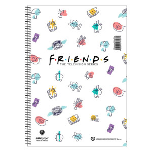 ΤΕΤΡΑΔΙΟ ΣΠΙΡΑΛ "FRIENDS CENTRAL PERK" 21x29/240ΣΕΛ-4 ΘΕΜΑΤΑ