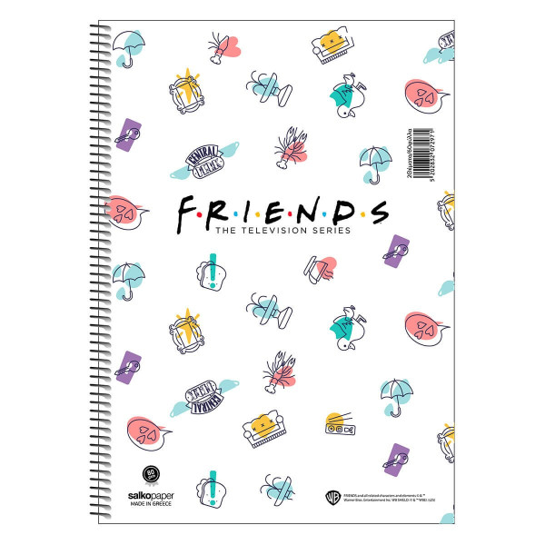ΤΕΤΡΑΔΙΟ ΣΠΙΡΑΛ "FRIENDS CENTRAL PERK" 21x29/240ΣΕΛ-4 ΘΕΜΑΤΑ