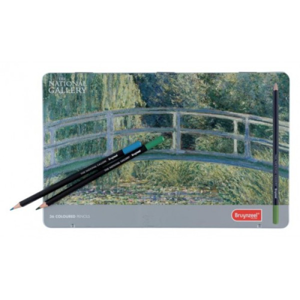 COLOUR PENCIL TIN THE NATIONAL GALLERY - THE WATER-LILY POND | 36 COLOURS