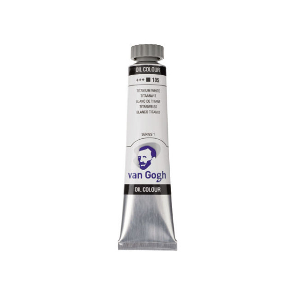 ΛΑΔΙΑ VAN GOGH 20ML S1 T.7 No. 105 TITANIUM WHITE