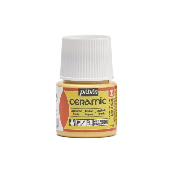 ΣΜΑΛΤΟ CERAMIC LIGHT YELLOW 45ML PEBEO