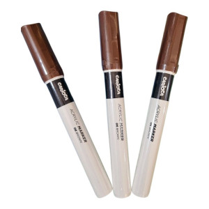 ΜΑΡΚΑΔΟΡΟΙ 2ΜΜ ΑΚΡΥΛΙΚΟΙ CARIOCA ΚΑΦΕ  ΓΙΑ ΟΛΕΣ ΤΙΣ  ΕΠΙΦΑΝΕΙΕΣ