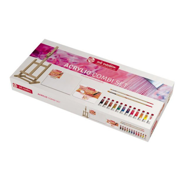 ΣΕΤ ΖΩΓΡΑΦΙΚΗΣ ΜΕ ΑΚΡΥΛΙΚΑ 12x12ml,ΚΑΜΒΑΣ,ΚΑΒΑΛΕΤΟ,ΠΙΝΕΛΑ,ΧΑΡΤΙ ΠΑΛΕΤΑ ART CREATION