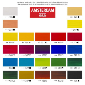 ΣΕΤ ΑΚΡΥΛΙΚΑ AMSTERDAM 24x20ml General selection set