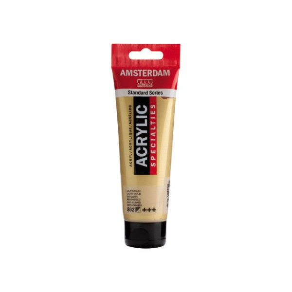 ΑΚΡΥΛΙΚΟ ΜΕΤΑΛΛΙΚΟ AMSTERDAM 120ml No.802 Light Gold