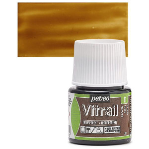 ΣΜΑΛΤΟ (ENAMEL) VITRAIL BROWN 45ML TRANSPARENT PEBEO