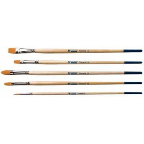 ΠΙΝΕΛΑ ART CREATION ΣΕΤ 5ΤΕΜ Νο 6-2X10-2X14 ΛΑΔΙ-ΑΚΡΥΛΙΚΑ-GOUACHE BRISTLE