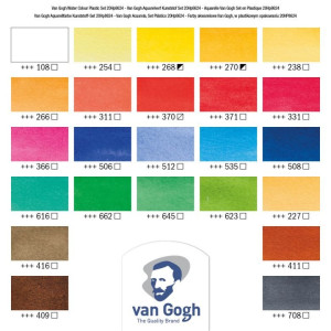 ΣΕΤ WATERCOLOUR ΠΑΣΤΙΛΙΕΣ ΣΕ ΠΛΑΣΤΙΚΗ ΘΗΚΗ VAN GOGH 24ΤΕΜ General Selection