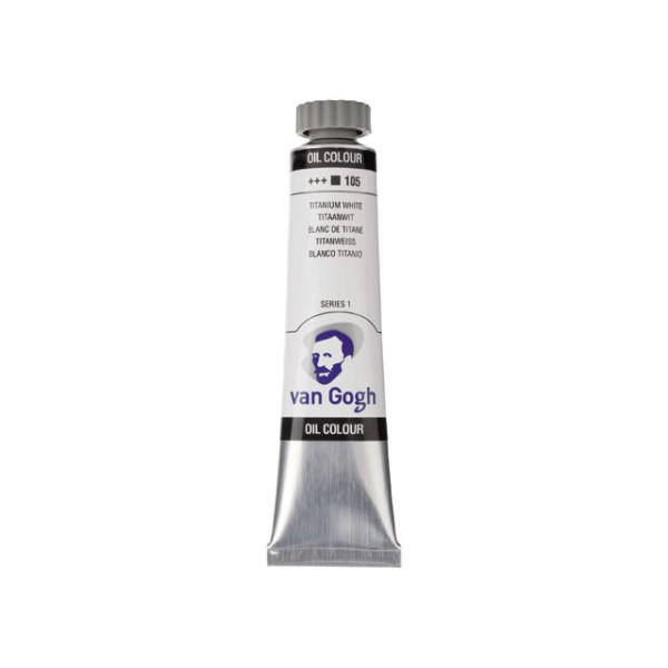 ΛΑΔΙΑ VAN GOGH 20ML S1 T.7 No. 105 Titanium White (Safflower Oil)