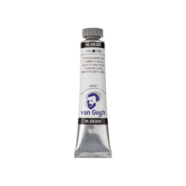 ΛΑΔΙΑ VAN GOGH 20ML S1 T.7 No. 118 Titanium White (Linseed Oil)