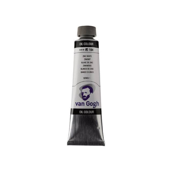 ΛΑΔΙΑ VAN GOGH 40ML S1 T.9 No. 104 Zinc White (Safflower Oil)