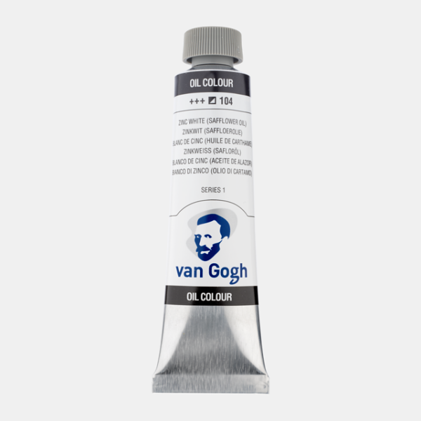 ΛΑΔΙΑ VAN GOGH 40ml S1 T.9 No.104 Zinc White (Safflower Oil)