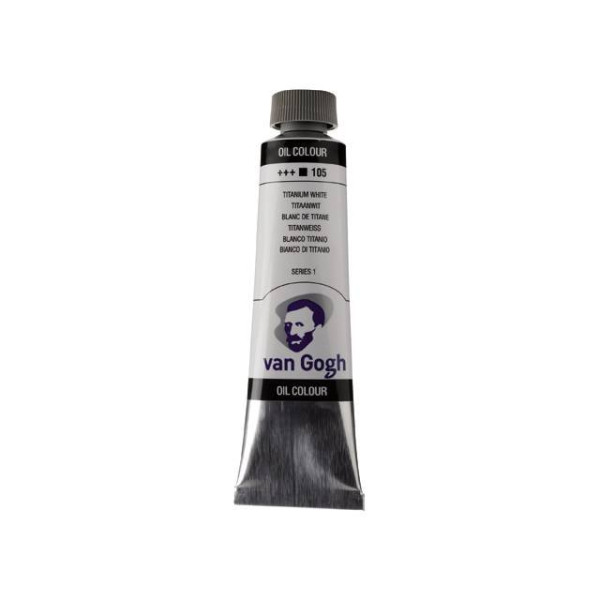 ΛΑΔΙΑ VAN GOGH 40ML S1 T.9 No. 105 Titanium White (Safflower Oil)
