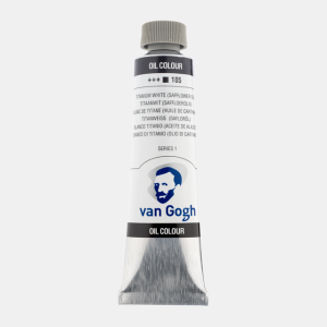 ΛΑΔΙΑ VAN GOGH 40ml S1 T.9 No.105 Titanium White (Safflower Oil) ΛΑΔΙΑ VAN GOGH 40ml S1 T.9 No.105 Titanium White (Safflower Oil)