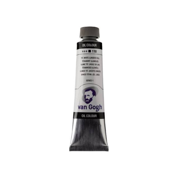 ΛΑΔΙΑ VAN GOGH 40ML S1 T.9 No. 118 Titanium White (Linseed Oil)