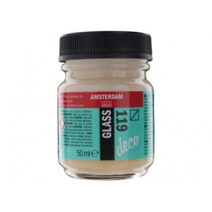 ΧΡΩΜΑ AMSTERDAM  GLASS 119 Transparent White 50ml