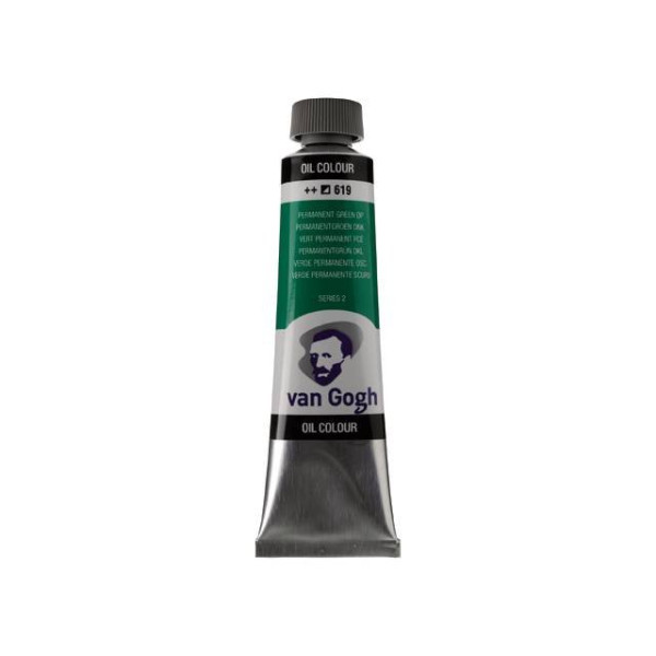 ΛΑΔΙΑ VAN GOGH 40ML S2 T.9 No. 619 Permanent Green Deep