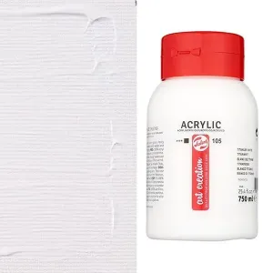 ΑΚΡΥΛΙΚΟ ΧΡΩΜΑ ART CREATION 750ml 105 Titanium White