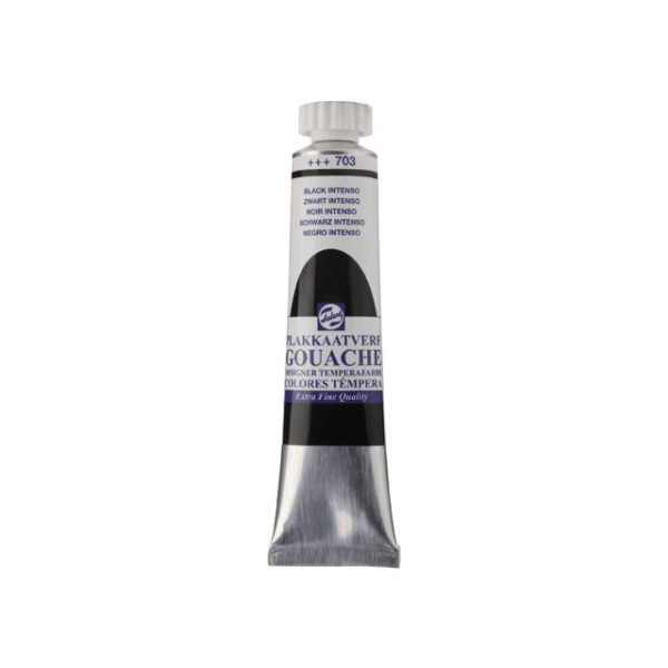 GOUACHE ΤΕΜΠΕΡΑ 20ML 703 BLACK INTENSO ROYAL TALENS