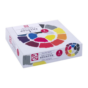 GOUACHE COLOUR MIX SET 5X20ML