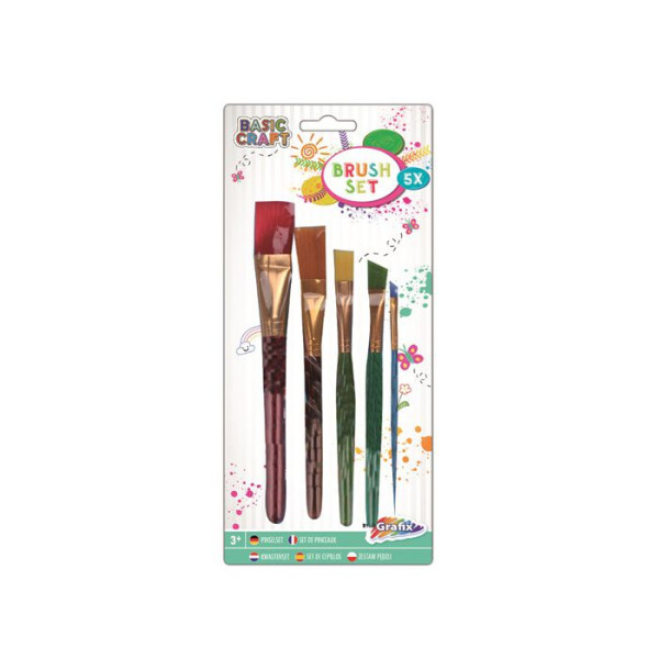 ΣΕΤ ΠΙΝΕΛΑ 5ΤΕΜ - BASIC CRAFT